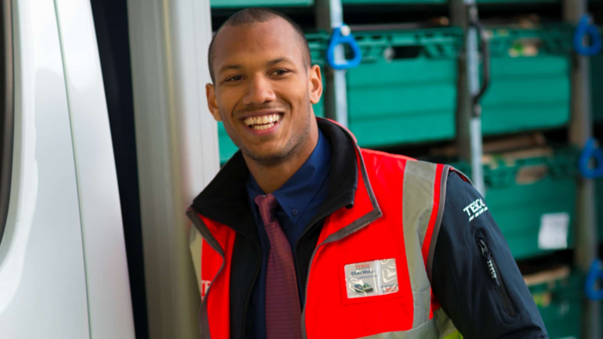 tesco worker delivery driver